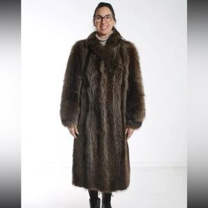 Genuine Raccoon Fur Coat